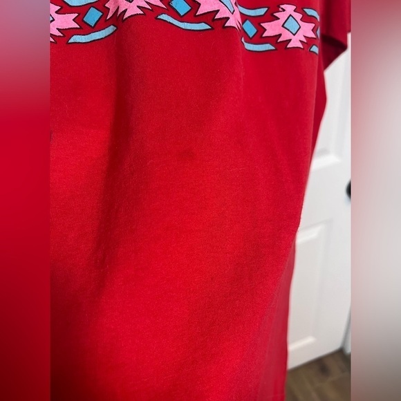 VNTG Single Stitch Cactus Southwest Print Sleep Shirt - Picture 6 of 6